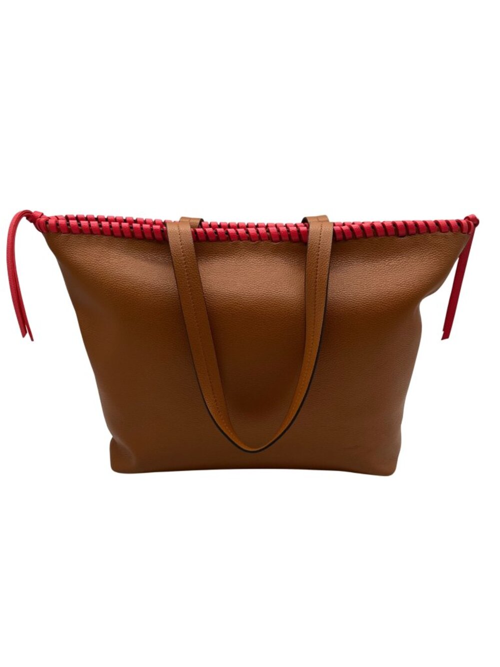 Vera Bradley Brown Faux Leather Tote Bag